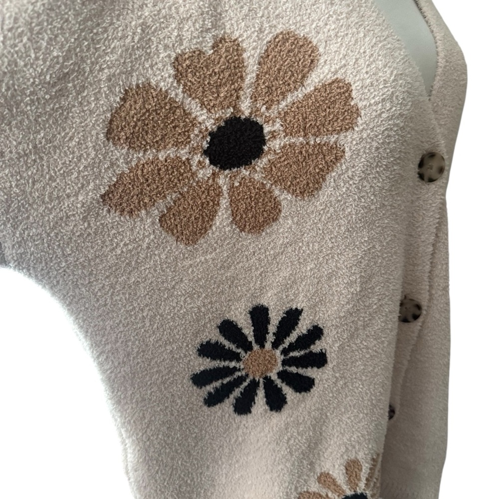 Volcom Dazie Fly By Floral Soft Cardigan Sweater - Picture 4 of 8